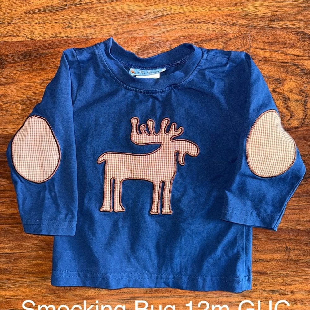 Blue Moose Gingham Long Sleeve Tee